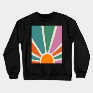 Abstract sunset 80s style Crewneck Sweatshirt